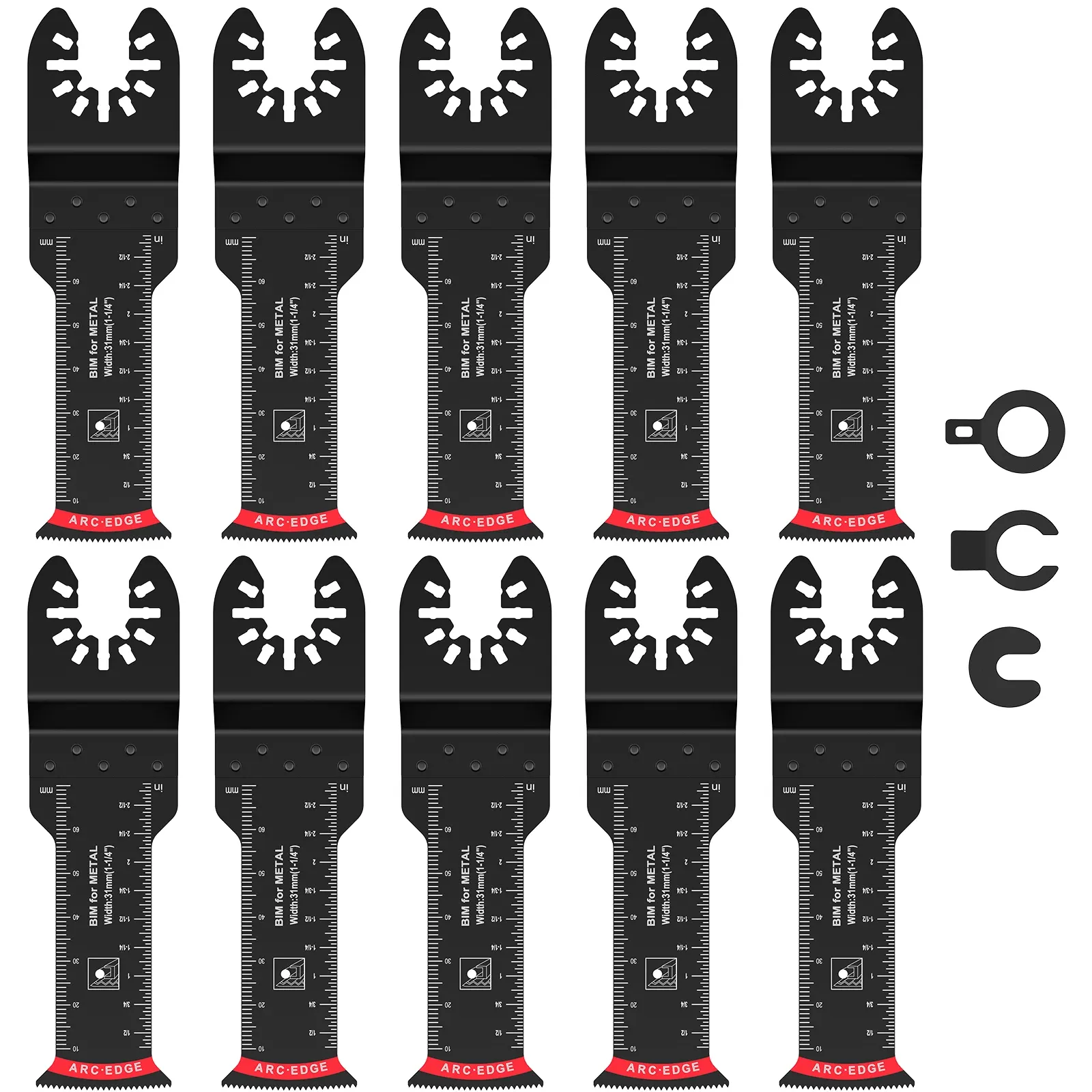 6/10-stcs oscillerende zaagbladen Bladen extra lange boogrand multitool bladen snel snijzaagbladen voor het snijden van houten plastic metaal