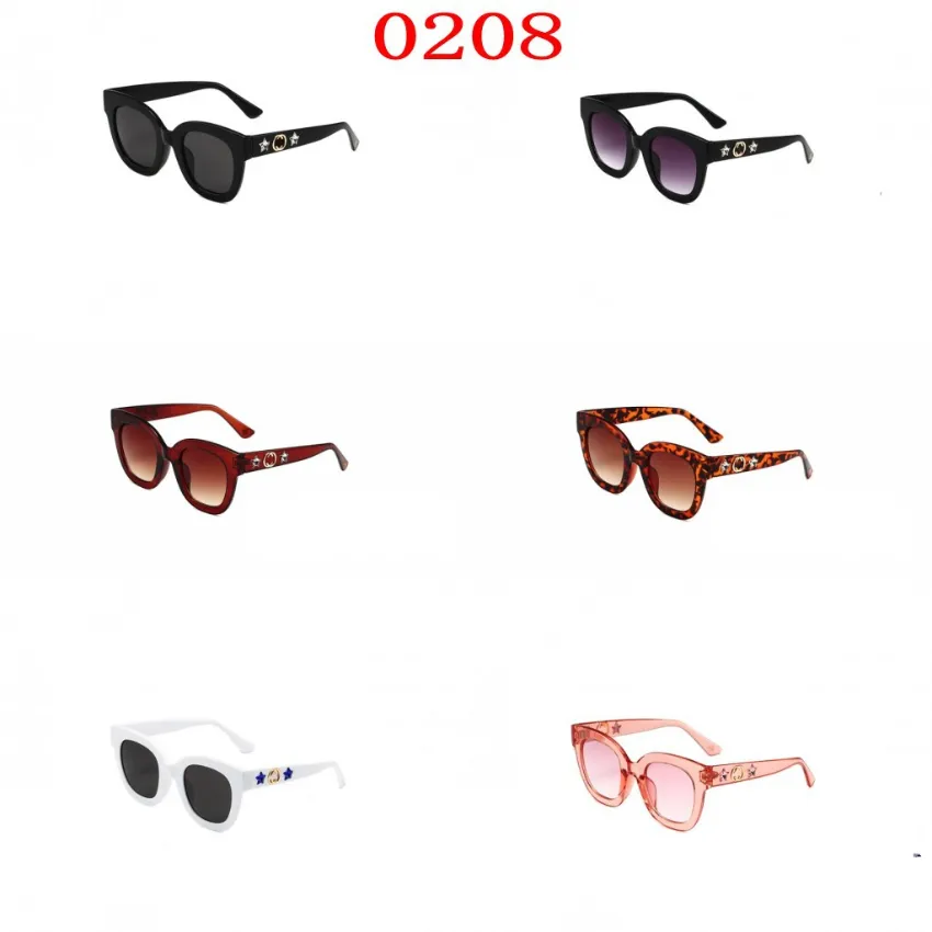 Óculos de sol unissex designers 0208 Little Bee Ladies Sunglasses Sun Glass Trendy Glasses