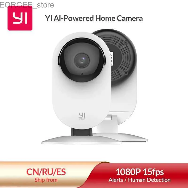 Другие камеры видеонаблюдения Yi 1080p Smart Home Camera Camera Indoor Ai Human/Dog Cat Pet Wi -Fi Security Cam System с зоной деятельности Night Vision Zone Y240403