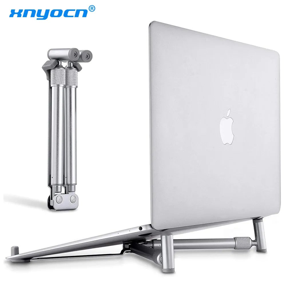 Support Ordinateur Portable Réglable - En Aluminium Pour MacBook, Surface, PC Jusqu'à 17" - Ventilation Et Anti-dérapant