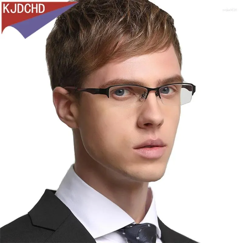 Lunettes de soleil Frames Titanium Alloy Metal Men's Commercial Fashion Lunes Lens Transparent Femme Optical Optical Prescription Cadre