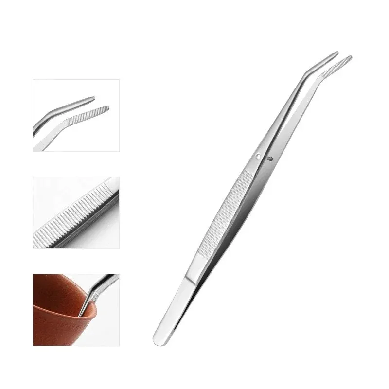 2024 Nippers à ongles en acier inoxydable Nippers Tweezers Régistes à paillettes Crystal Prilencheur Prend Up Cotton Cleaner Tools Manucure - Pour en acier inoxydable