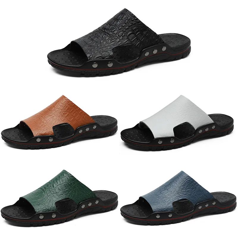 Big Size Men Woman Sandals Shoes Classic Mens Black Blue White Brown Casual Shoes tofflor Gai