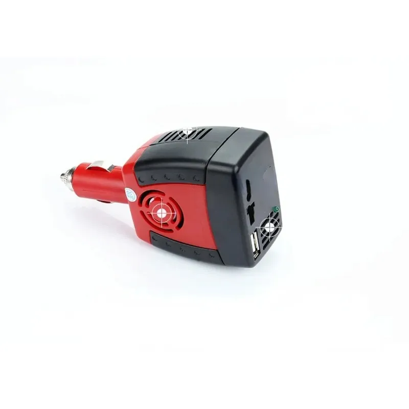 Auto -Wechselrichter 150W Auto Auto Power Wechselrichter DC 12V bis AC 220 V/110 VWith USB -Anschlüsse 2.1/1,5A Ladegerät Splitter -Autozubehör