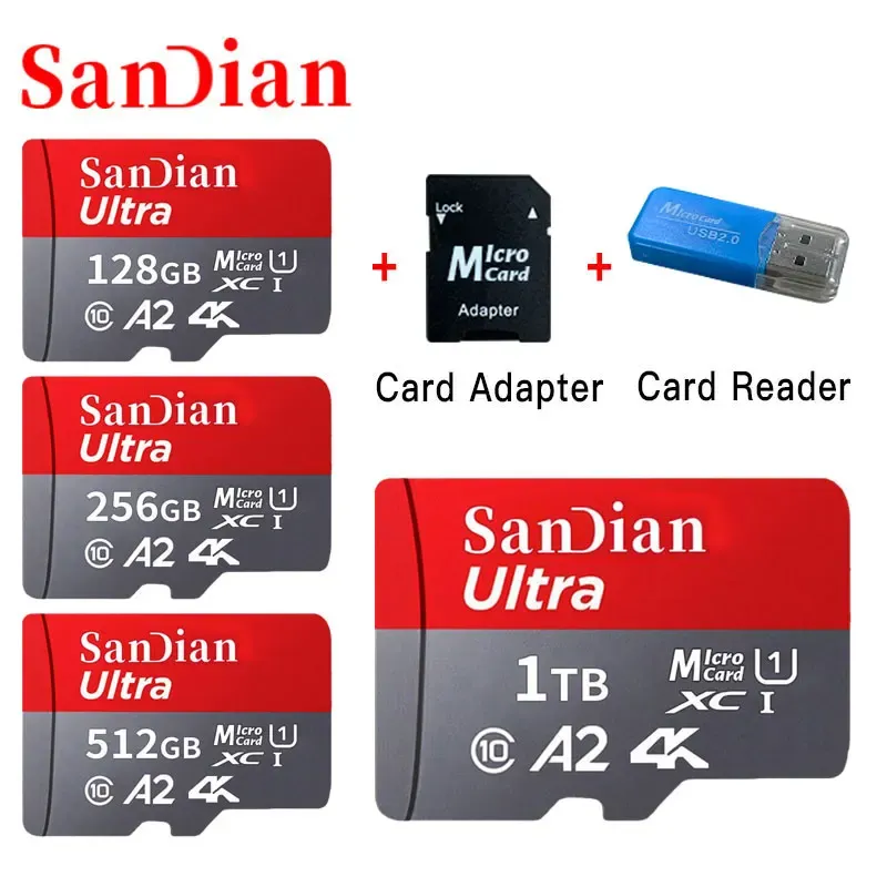 thumbnail image 2 of Tf Card 2-Pack 32GB Micro SD Cards With Adapters - 80MB/s High Speed Memory For Phones, Tablets & Cameras MicroSD With Adapter 2 of 9