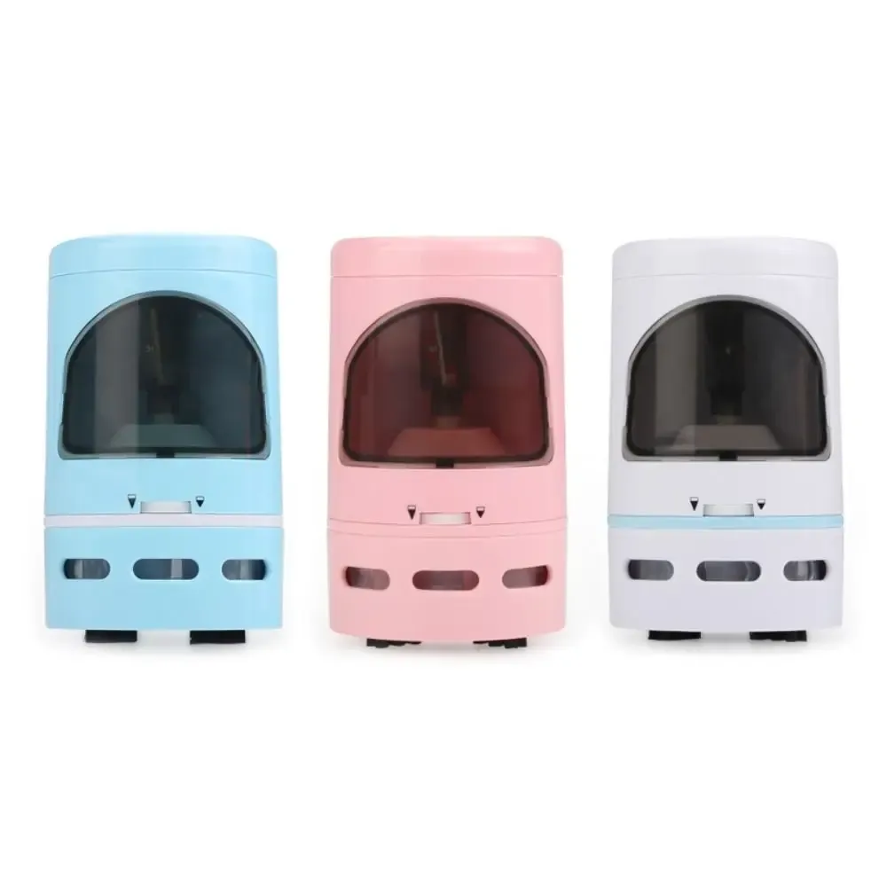 Sharpensers Stationery Office Home Student Crumbs Cleaner 2 i 1 Electric Auto Pencil Sharpener Mini Dammsugare Desktop Dust Cleaner