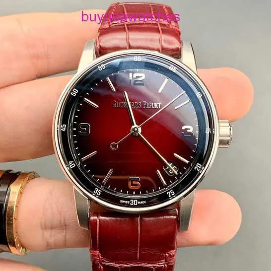 AP Casual Wrist Watch Code 11.59 Série 41 mm Automatique Mécanique Mode décontractée Mentide Swiss Famous Watch 15210BC.OO.A068CR.01 VIN SMOKED RED Watch