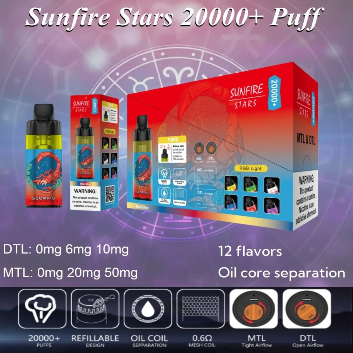 Distributeurs OEM / ODM d'origine en gros directement vers le poumon (DTL) MTL Vape Puffs 20000 22000 28000 Bar Vapes Refipillable 18K 20K 22K 28K Big Big Smoke Vaper 30ml E Cigs