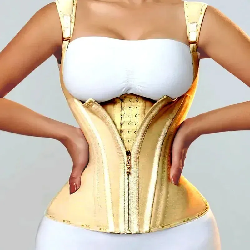 Afrulia High Compression Body Shaper para treinador de cintura Modelet Modelet Belt Tamp Tammy Control Control Vest Fajas Colombianas Curdle 240323