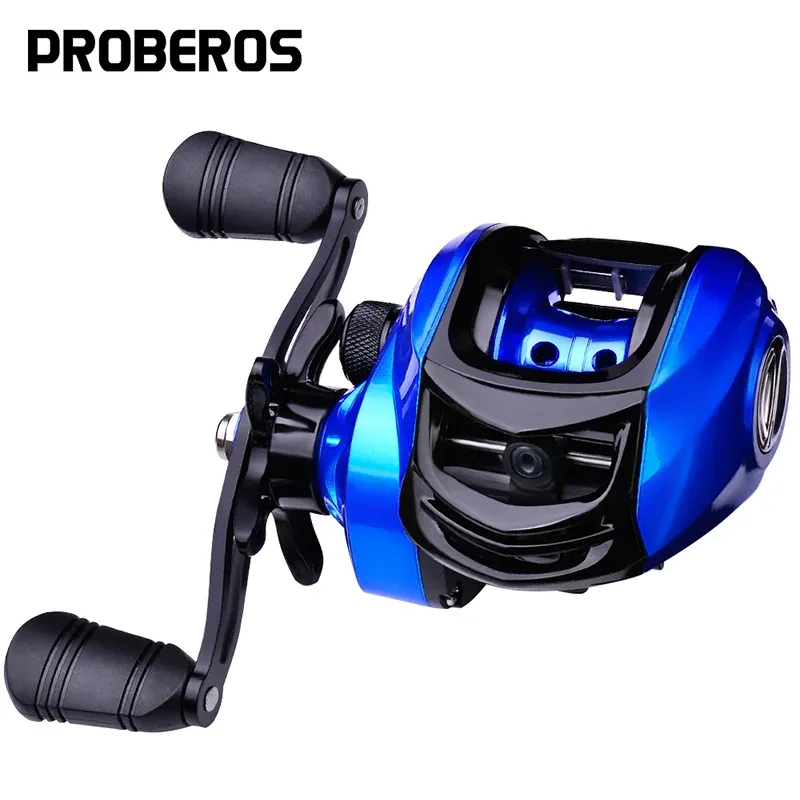 Reels PROBEROS Baitcasting Reels Fishing Reel Blue And Red Color Available Reel 18+1 Ball Bearings 10KG Right and Left Hand Wheel New