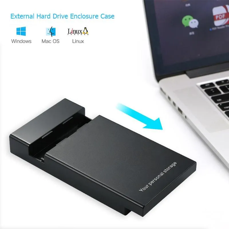 3.5 inch HDD SDD Case USB 3.0 to SATA III 6Gbps External Enclosure Hard Drive Box Support 3.5/2.5\