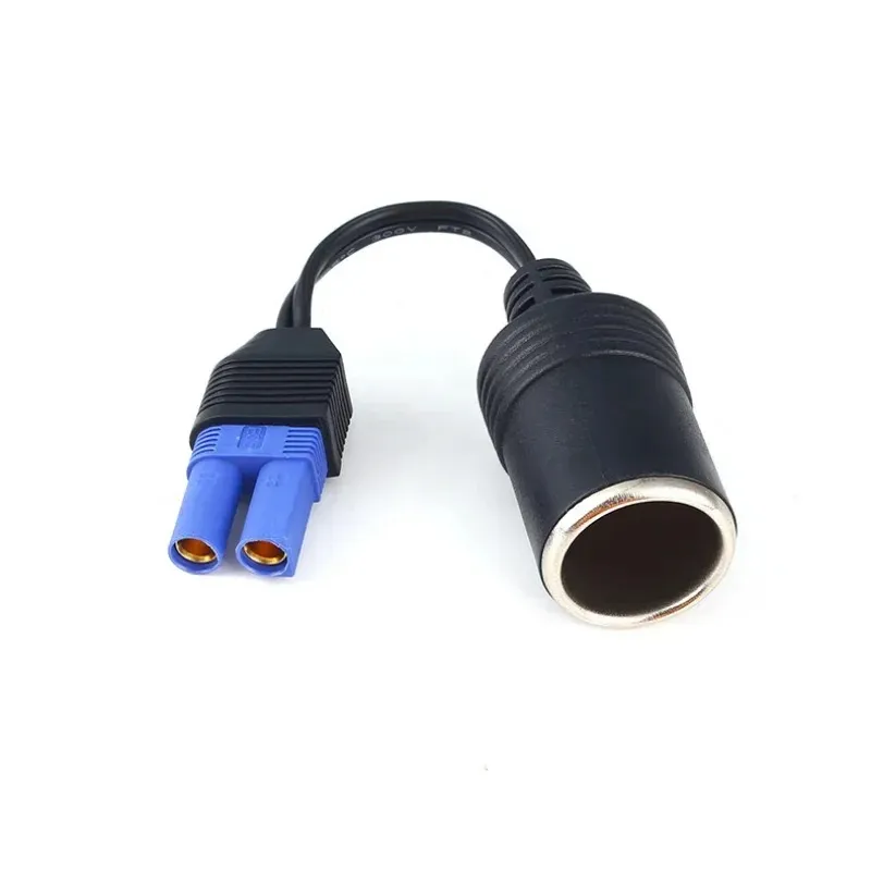 Conector de adaptador de leve soquete de cigarro EC5 portátil para 12V de bateria de bateria de carro