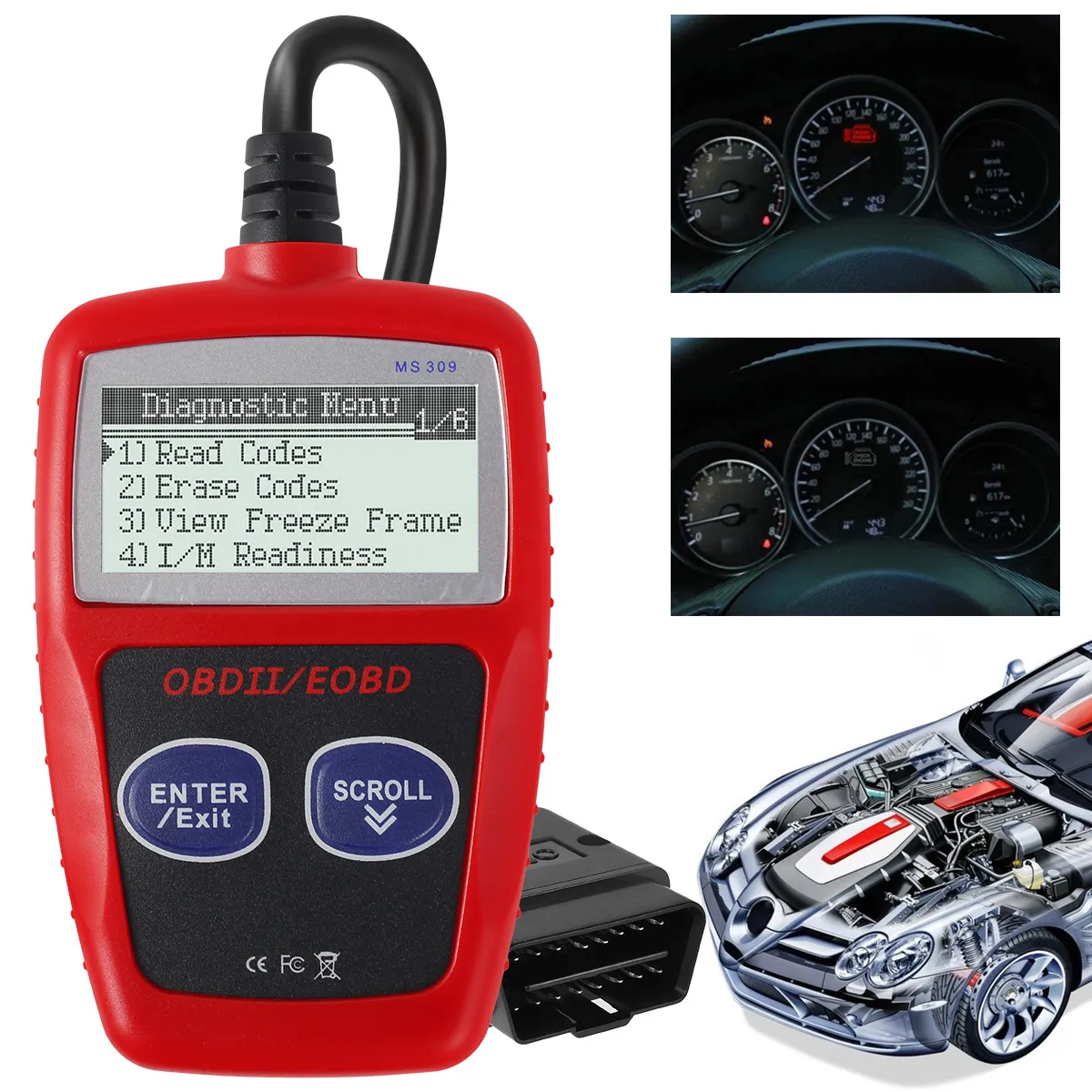 OBD2 Scanner Car Engine Diagnostic Tool With Fault... From Ddmyday, $31 ...