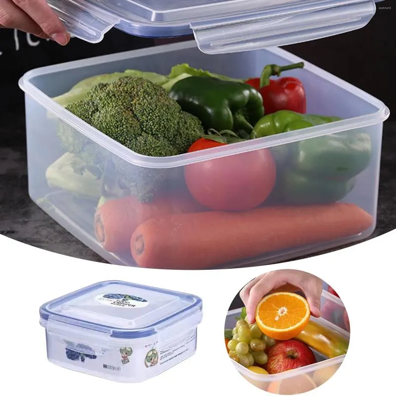 Storage Bottles Large Plastic Food Container With Airtight Lid For Pantry (4 ) Microwave Dishwasher And Freezer Organizer