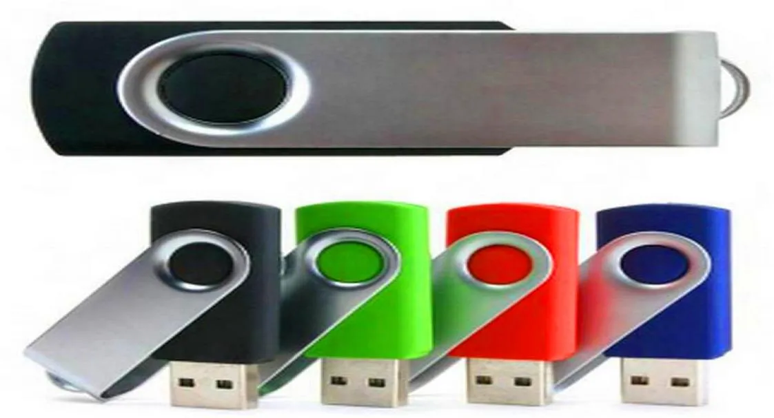 2020 100 REAL 2GB 4GB 8GB 16 GB 32 GB 64 GB Metalowy napęd USB Flash Drive USB 20 Revolve Metal Pendrive Memory Stick można dostosować Logo7283754