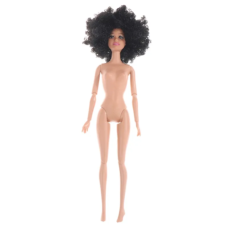 Toy African Doll American Doll Accessories Body Foges Can Change head Foot Move African Black Girl Gift Preteny Baby Baby Baby