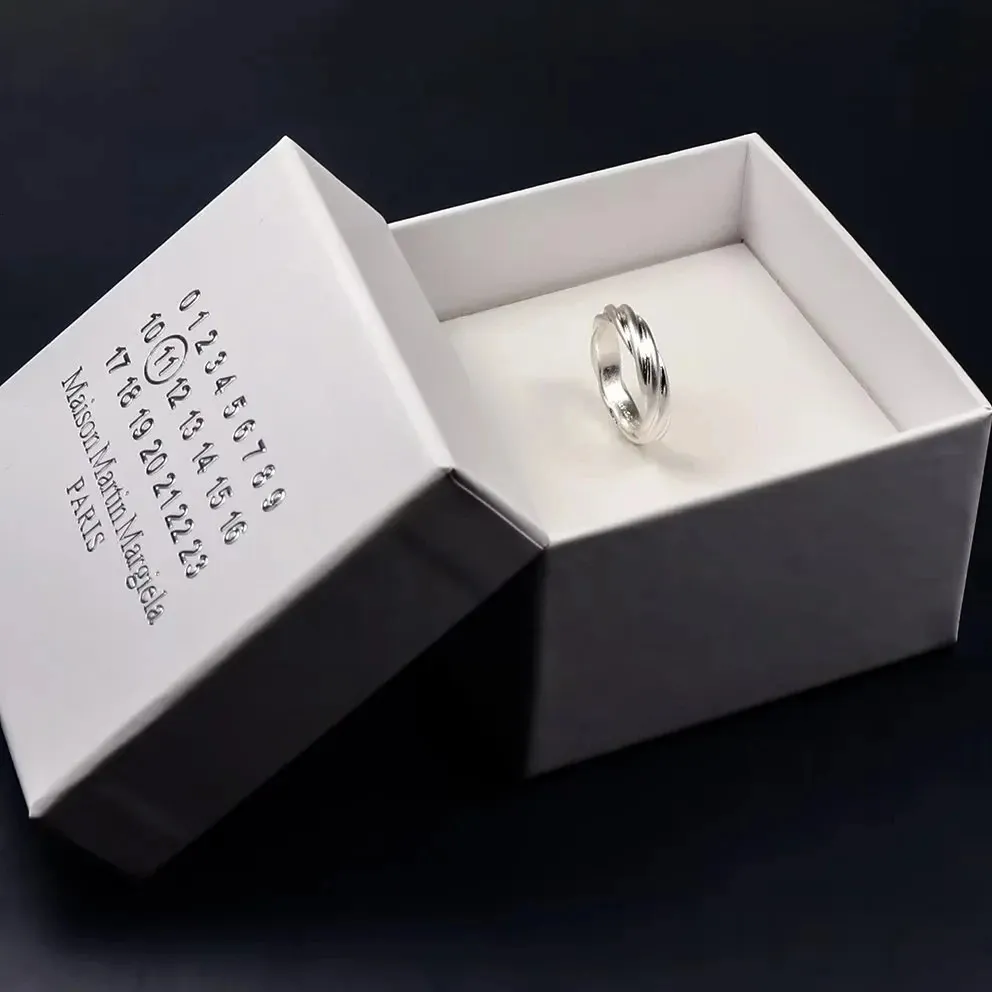 Kostenlose Lieferung von Mais Margie Twisted Muster Ring als Paar Geschenk 240401
