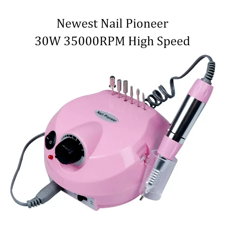 Kit 35000 giri / min 30 W Electric Electric Hin Hine File unghie utensili 4 colori Apparato per la pedicure a pedicure attrezzatura