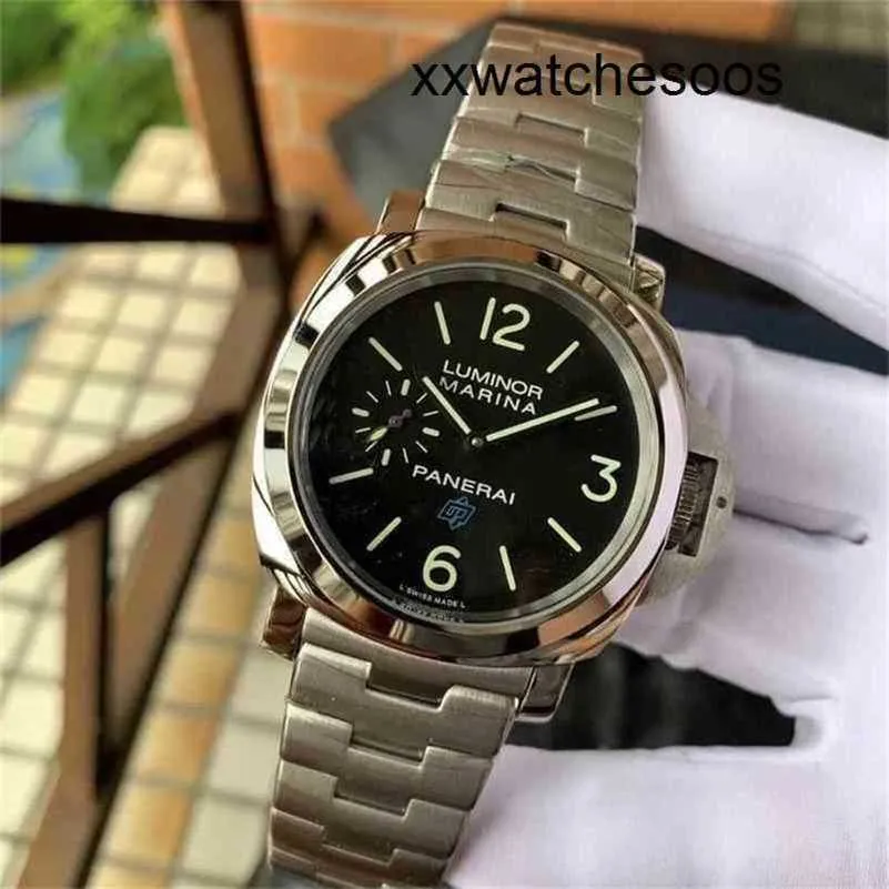 Top Clone Men Sport Watch Panerais Luminor Automatische bewegingsbeweging Kijk Sapphire Mirror 45mm 13 mm Steel Zwitserse merkontwerpers Pols MUWO