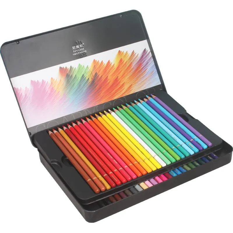 연필 프리미엄 48/72 색상 연필 오일 기반 Lapis de Cor 소프트 코어 페인팅 색상 연필 세트 아트 용품