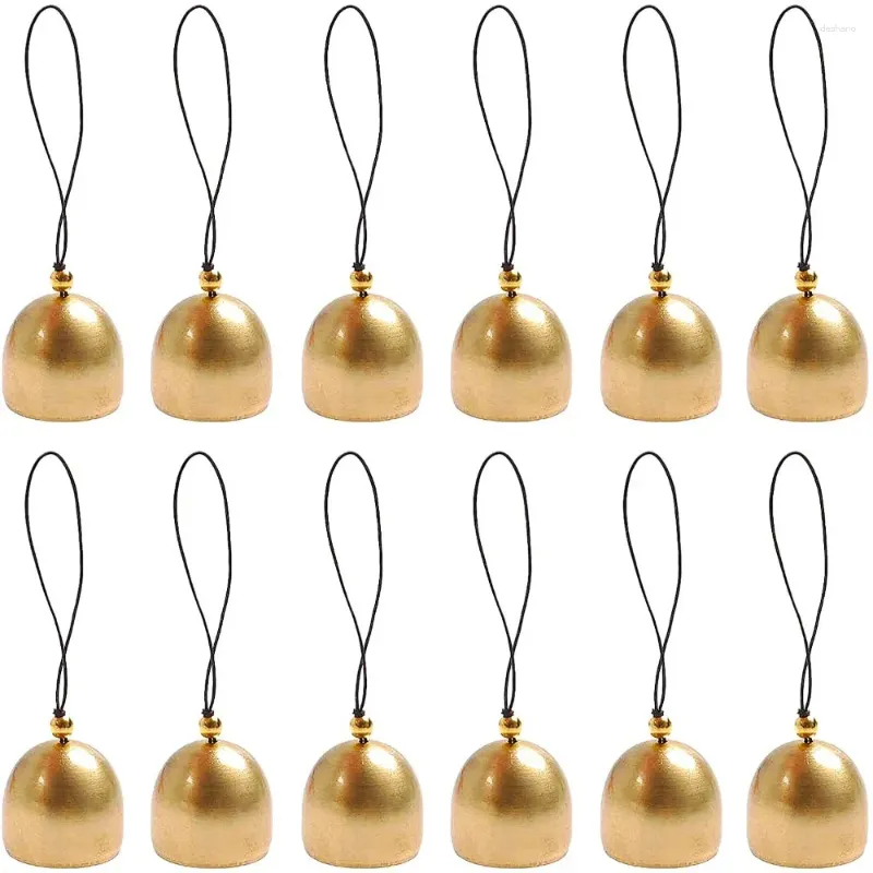 Dekorativa figurer 4st Diy Metal Wind Chimes Mini Jingle Ornament 2,85 cm Tree Pendant Decor Hanging Anti-Poft Bell Home