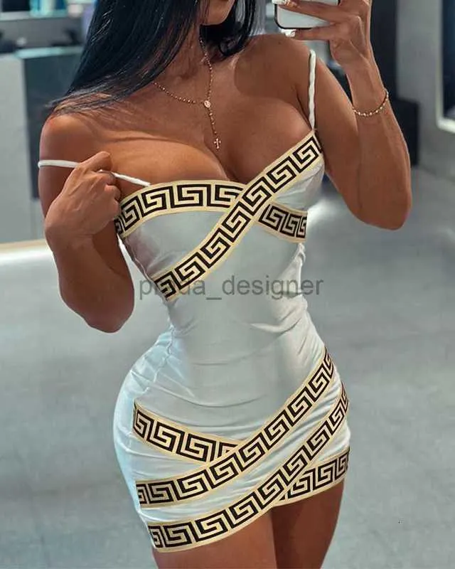 Designer Women Casual Dresses 2024 Nuova gonna sexy a nastro a calda a caldo Mini gonna stretta