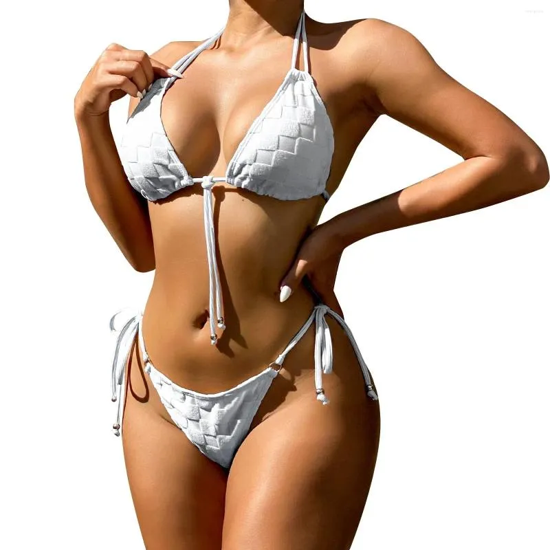 Kobiety stałe stałe bikini seksowny pasek podzielony strój kąpielowy wielokolorowy strój plażowy Kąpiec Kąpiec Women Bilne Biecid Biecid