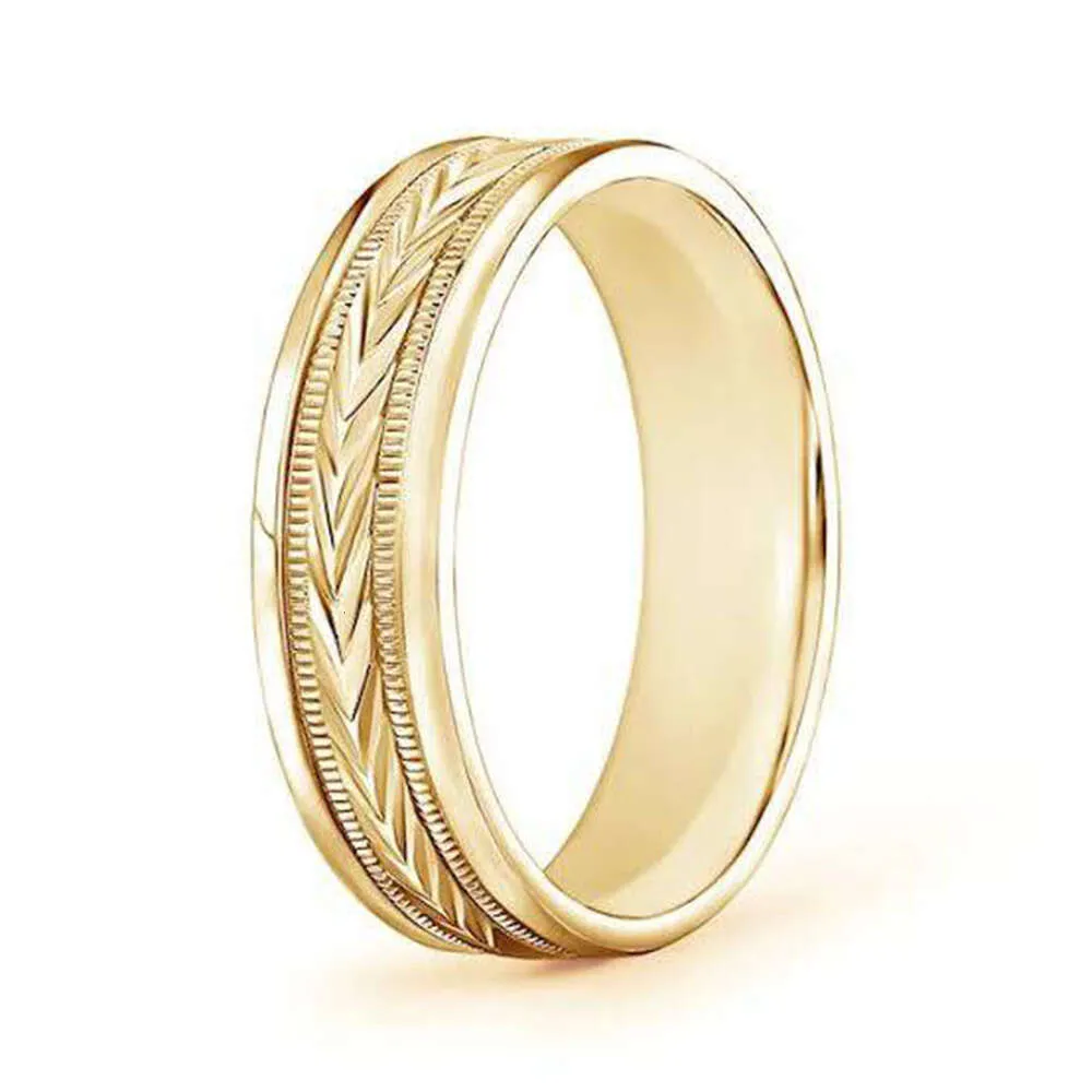 9K/10K/14K/18K Solid Gold Man Ring Engagement Wedding Band Ring Real Gold Mans Ring