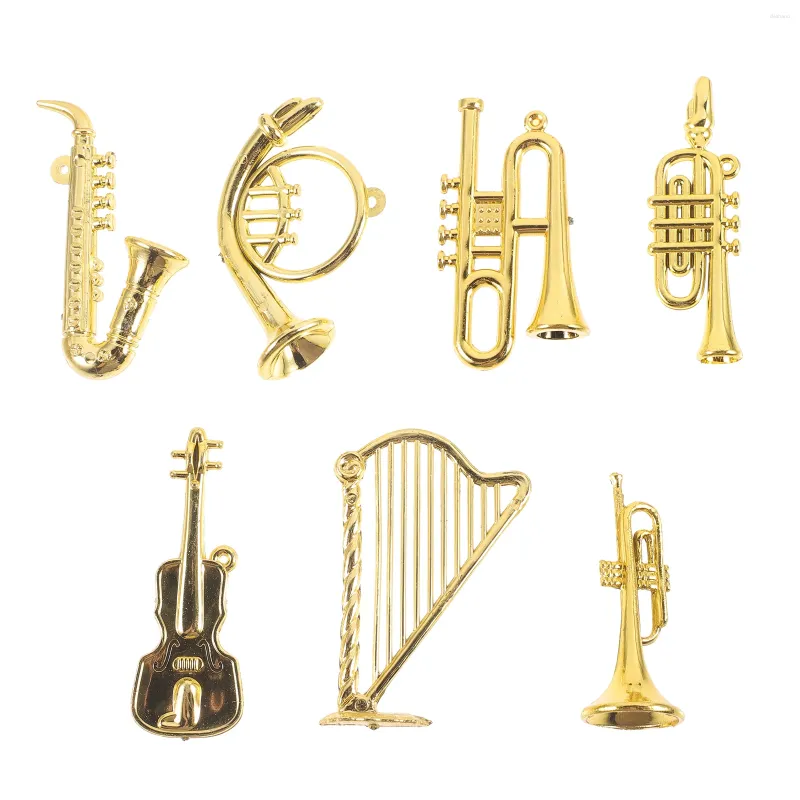 Figurine decorative strumenti in miniatura modellista festival albero musicale strumenti musicali ornamenti per artigianato fai -da -te