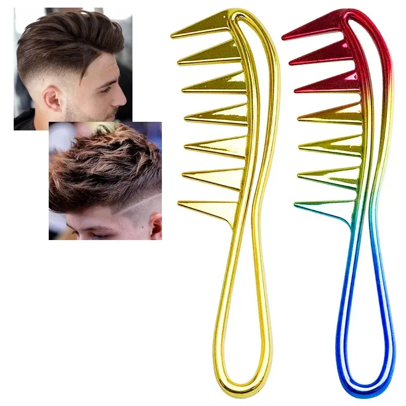 Широкая зубная акула пластиковая расческа Curly Hair Salon Hairdressing Comb Massage для инструмента для укладки волос для сгиба