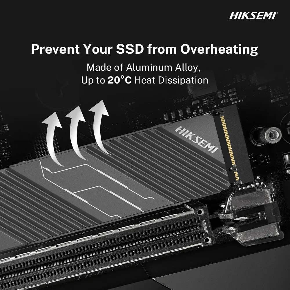 HIKSEMI M.2 NVMe Heat Sink Heatsink M2 2280 SSD Hard From