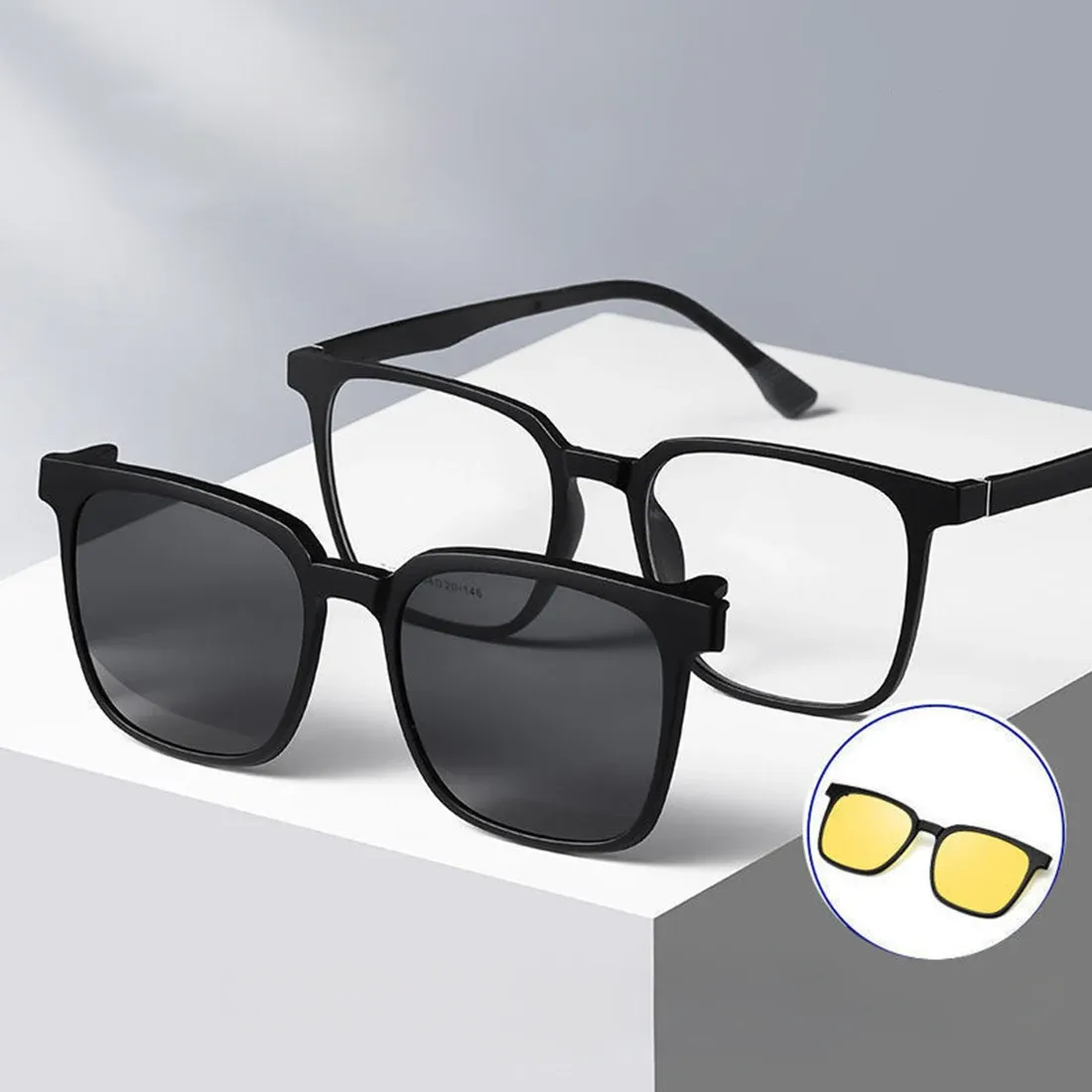 Magnetic Clip-On Polarized Sunglasses with UV400 Protection  display picture 1