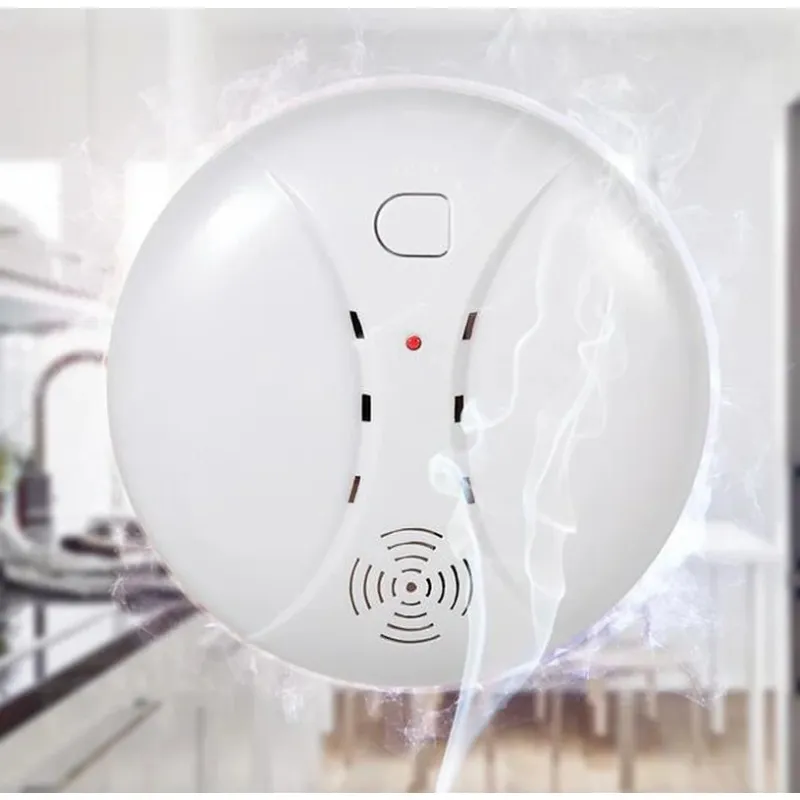 Sensore di allarme detetore di fumo wireless sistema di allarme domestico 433MHz/ WiFi Tuya Fire Alarm Alarm Sistema di sicurezza Fumo Proteggi