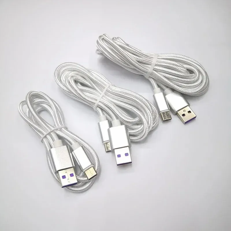 1-3 м USB Type C Кабельный зарядный проволока Type-C для Samsung Galaxy Xiaomi Huawei Мобильный телефон PS5 xboxseriesx зарядное устройство