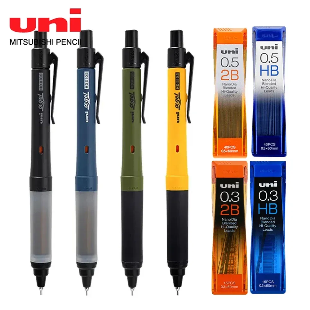 Pencils Japan UNI Mechanical Pencil M51009GG Dual Mode SWITCH Rotation Anti Fatigue Student 0.5/0.3mm Activity Pencil Stationery