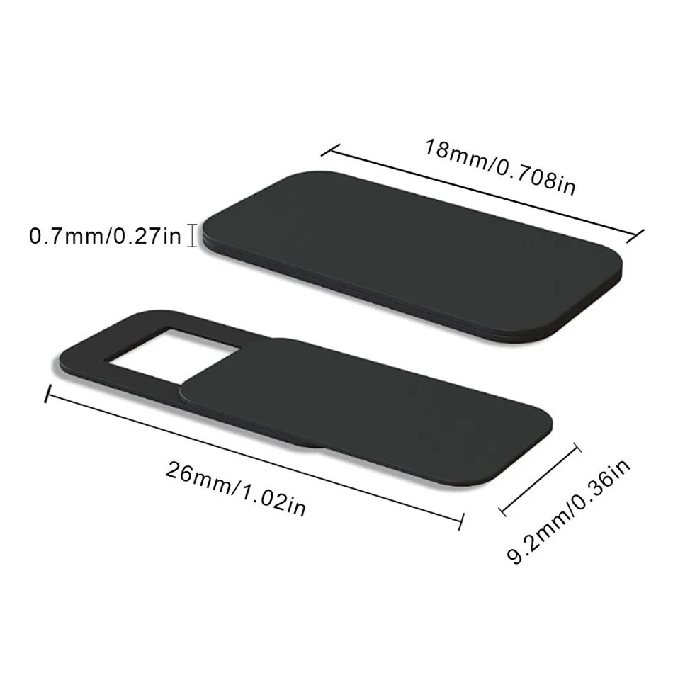 3pcs Metal Camera Lens Cap, Ultra Thin Camera Privacy Protection Cover Webcam Blocker Slider Smartphone Tablet Desktop Laptop Tricolo