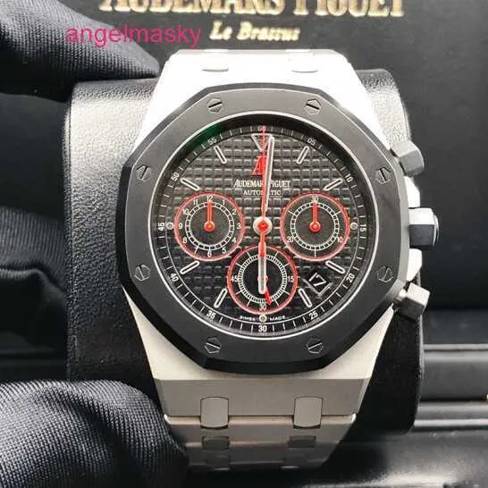 APビジネスリストウォッチロイヤルオークシリーズPrecision Steel Black Plate 26300st Automatic Mechanical 42mmカレンダータイミングメンズウォッチ