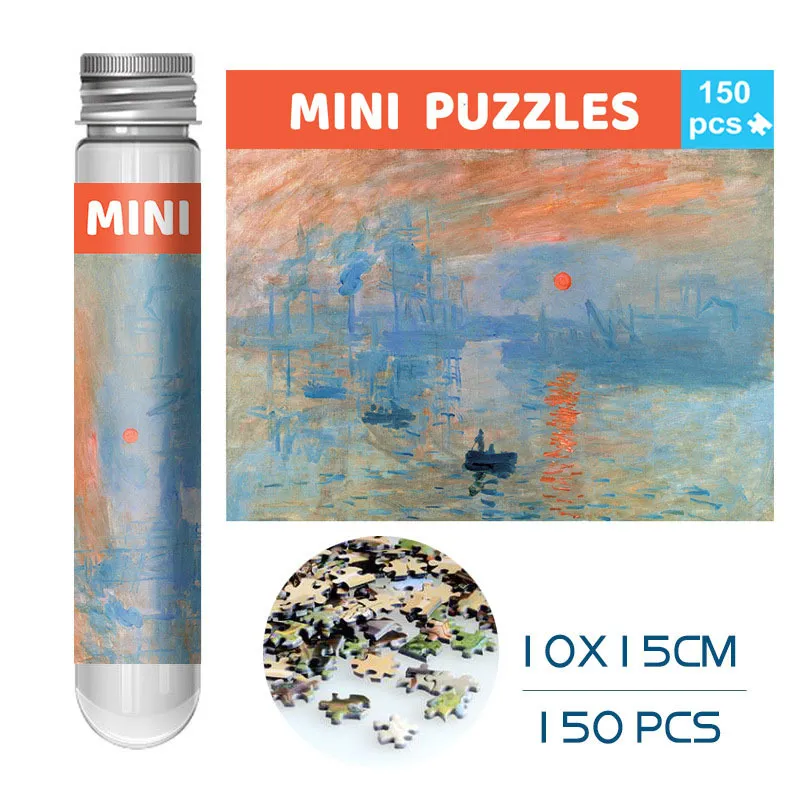 Keuyeo 2set Mini Tube Pocket Puzzle Famous
