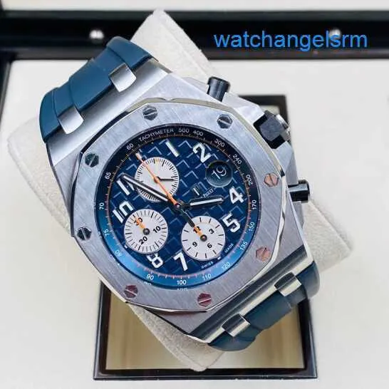 Athleisure AP pols Watch Royal Oak Offshore Series Mens Automatisch machines Zwitserse mannelijke waterdichte nachtlicht Datum Display Business Leisure 26470