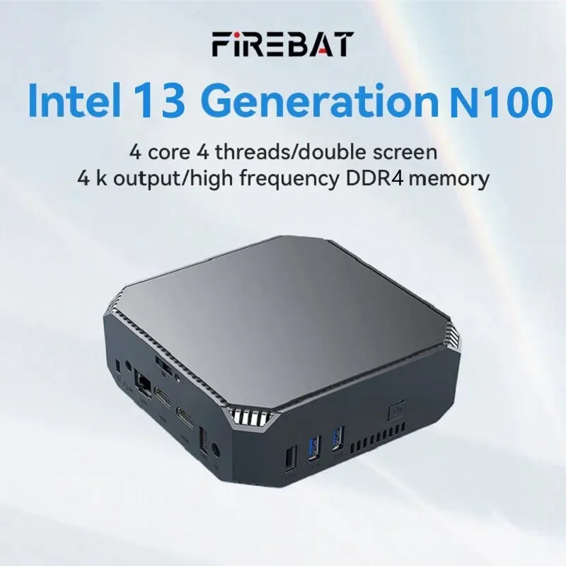 FIREBAT AK2 PLUS Mini PC Intel N100 16GB RAM 512GB Storage Dual