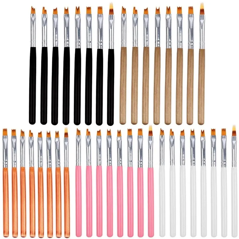 Maniküre-Stift, neue Maniküre, 8 Sätze Blumenstift, speziell geformter Stift, Maniküre-Blumen, 8 Stifte in Form eines bemalten Blütenblattstifts