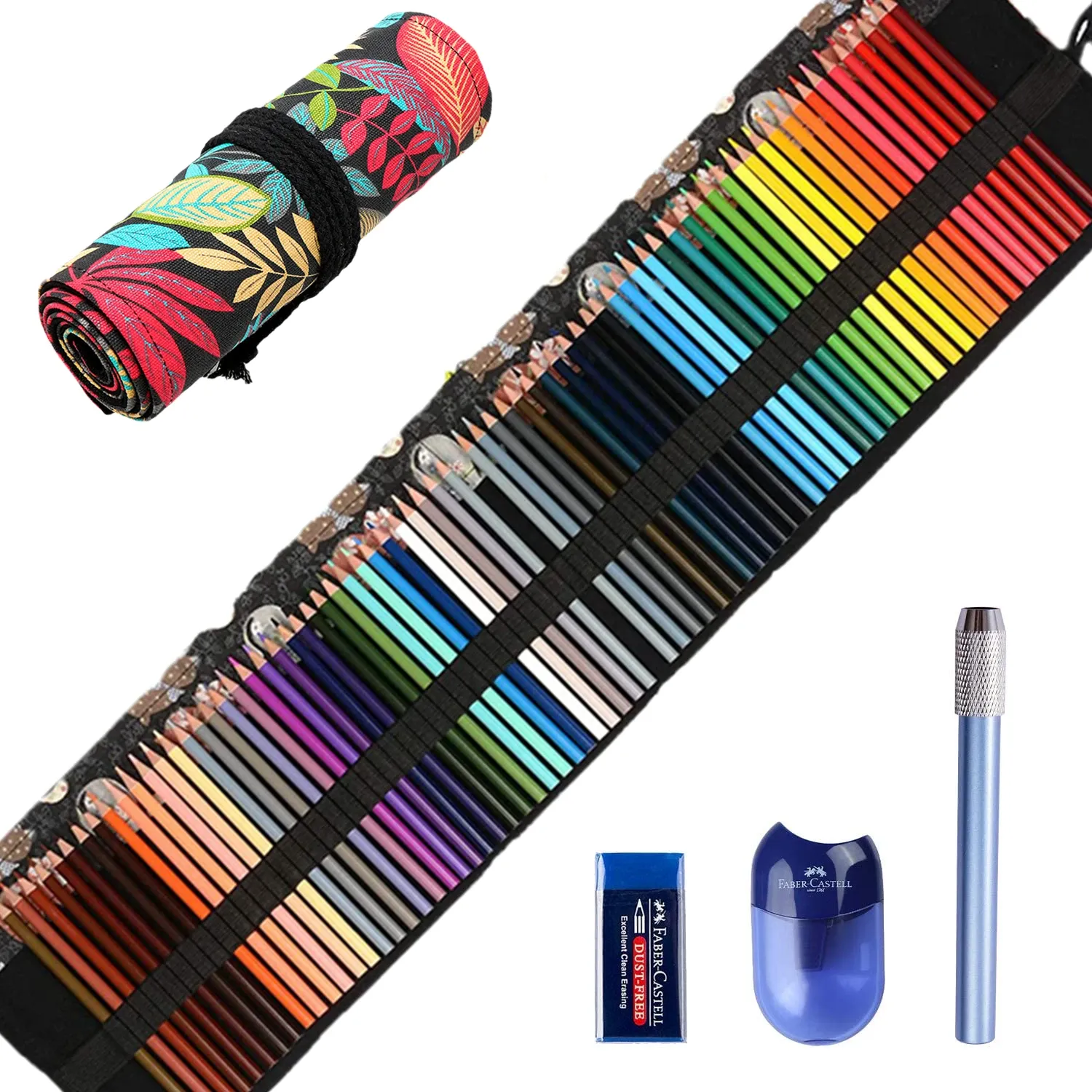 Crayons colorés crayons premium artiste colored crayon colored toile artisan crayon wrap accessoires supplémentaires inclus crayons de cadeau de vacances