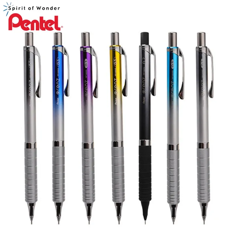 Matite da matite 1pcs Pentel Matita meccanica XPP1005G Colore gradiente AntiBreak Metal Centro Studente di Student a bassa Studente Disegno 0,3/0,5 mm Cavo