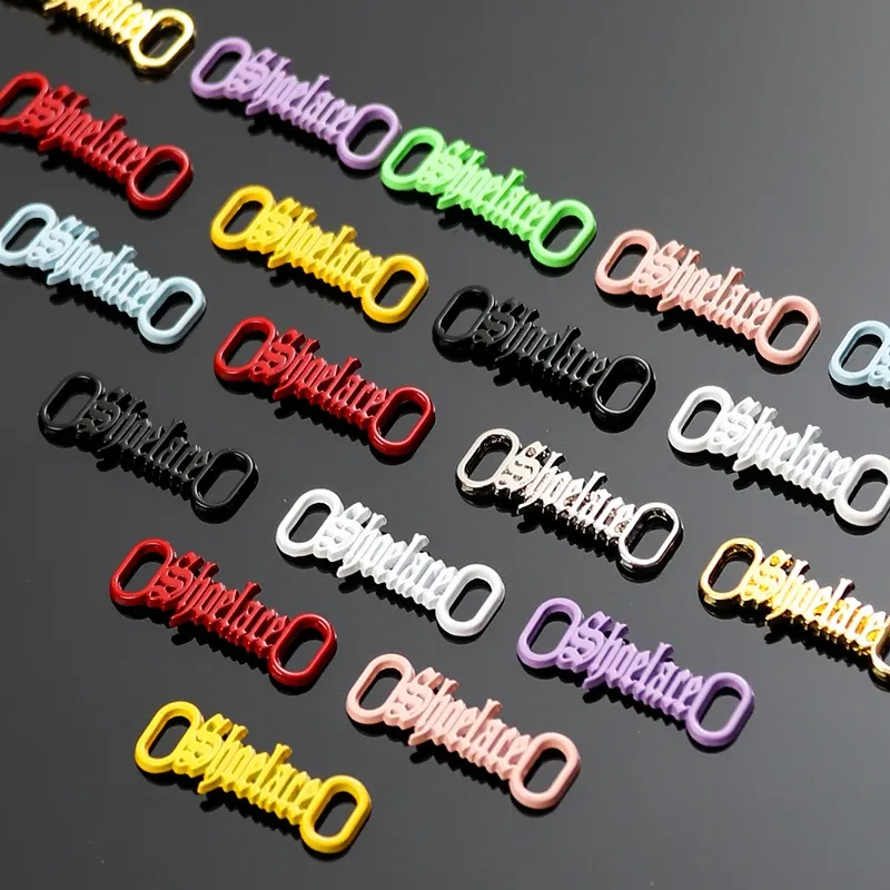 Metal shoelace charms hot sale