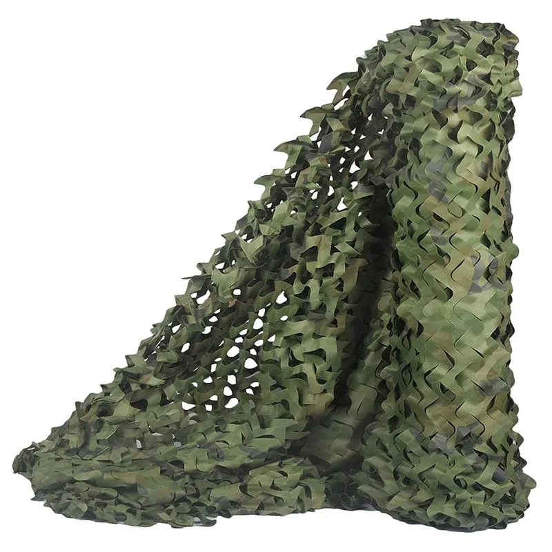 Abris de chasse aux filets de camouflage blinds de filet de camo bois idéal pour la fête de la chasse au camping sunshade décoration 5mx2m