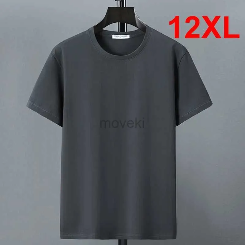 T-shirts masculins 10xl 12xl Plus taille t-shirt Coton Summer T-shirt Men Hommes à manches courtes Tshirt Tops décontractés