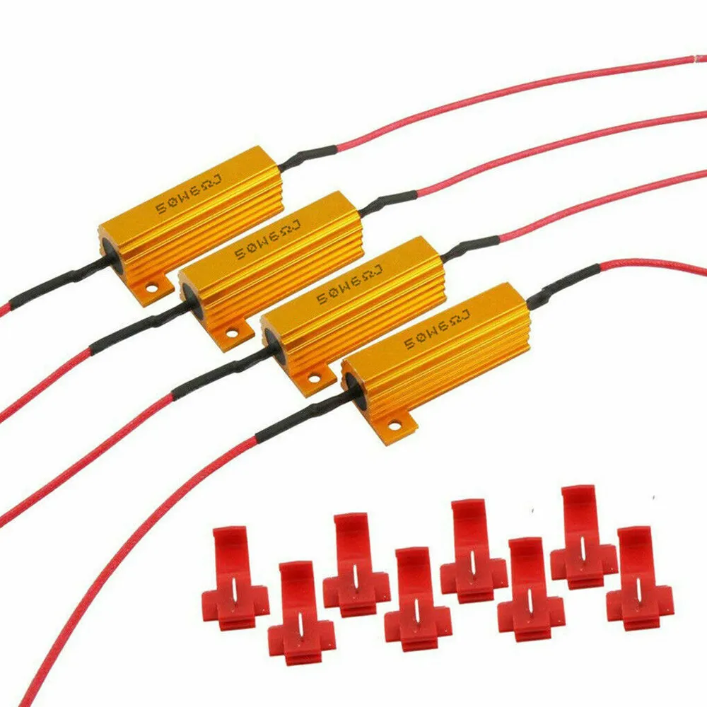 H11 LED Resistor Kit Relay Harness Adapter Anti Flicker Error Decoder Warning Canceller