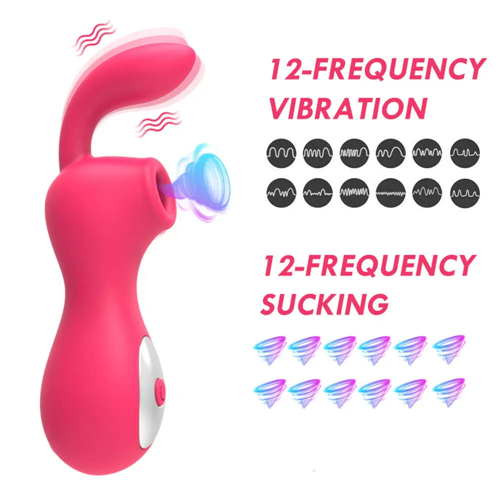 Krachtige clit sukkel vibrator clitoris tepel zuigen tong trillende orale likken masturbator vagina sexy speelgoed voor volwassen vrouwen