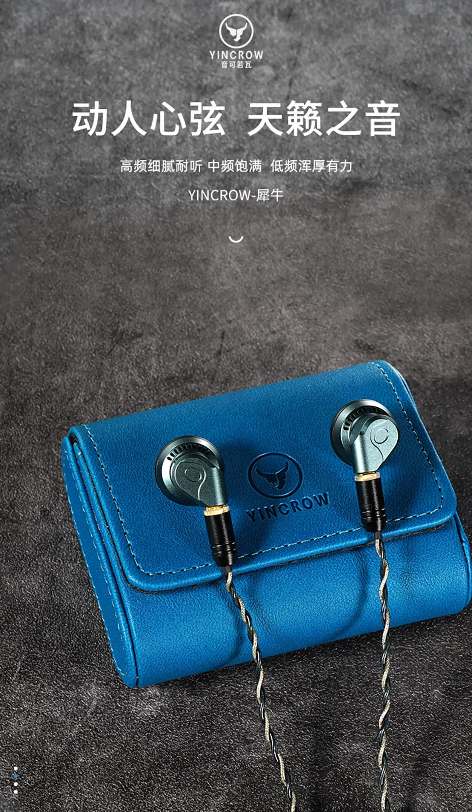 Yincrow Rhino Detachable MMCX Wired Earbuds: Top-Class