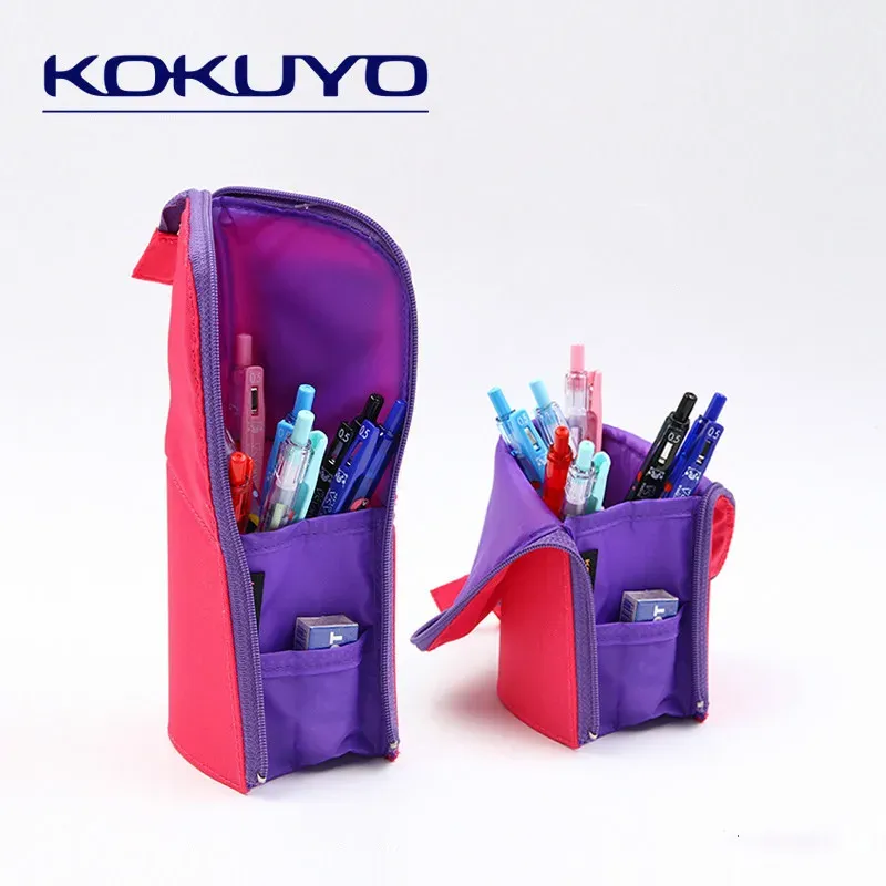 Borse kokuyo in piedi custodia a matita a dueinone sacca multifunzione deformazione sacca matita